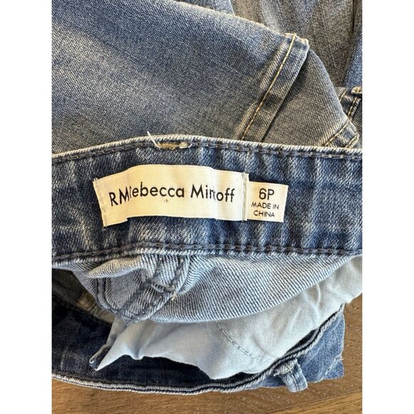 NWT Rebecca Minkoff High Waist Wide Leg Jeans Indigo Size 6P - Picture 13 of 13